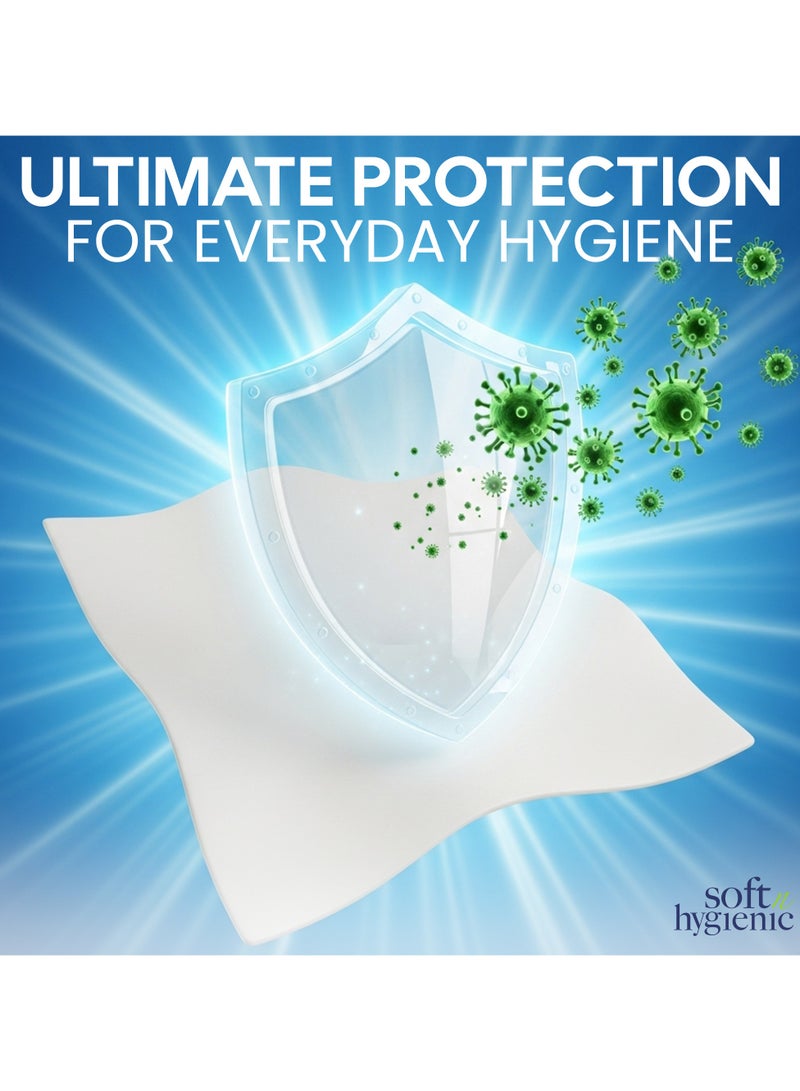 إس إن إتش باكينج عبوة من 10 مناديل ناعمة وصحية للوجه، 200 منديل ناعم من النايلون مع تغليف من النايلون - Image 5